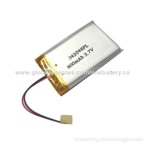 600mAh Lithium Polymer Battery with Rated Voltage of 3.7V for Electronics, Toys and LED Lights